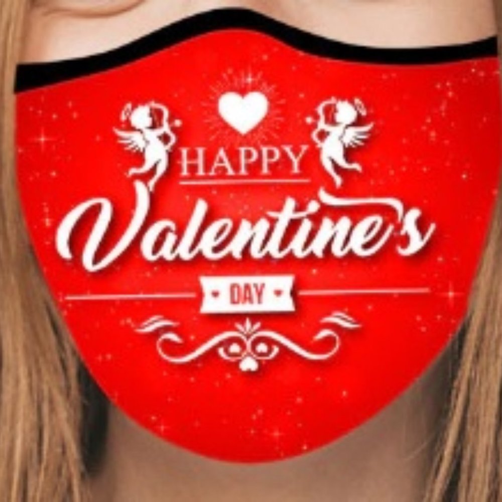 2/$15 Valentine's Day Fashion Face Mask